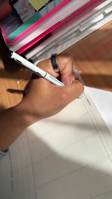 Using my metal ball pen