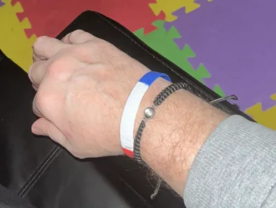 Custom Embossed Wristbands - Always wearing my new wrist band