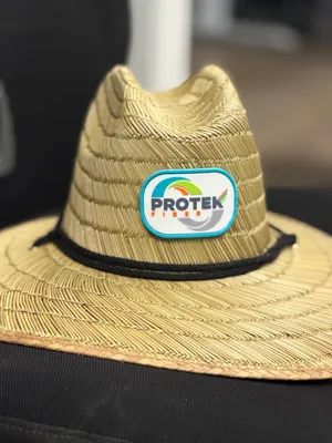 PVC Patches - made custom beach hats for an event