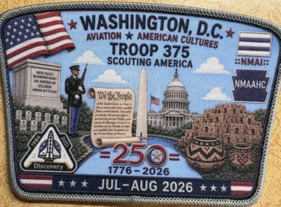 Embroidered Patches - Our troop went to Washington DC This patch is a perfect show of what we got to see