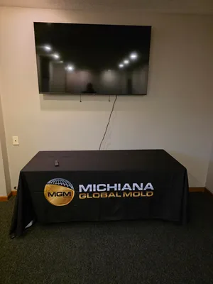 Custom Rectangle Table Covers - Updated conference room