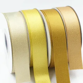 Gold/Silver Purl Double Face Satin Ribbon - Imprint Now - CA