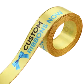 Metallic Edge Satin Ribbon - Imprint Now - CA