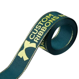 Metallic Edge Grosgrain Ribbon - Imprint Now - CA