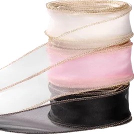 Blank Metallic Edge Wavy Ribbon - Imprint Now - CA