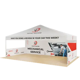 Custom Outdoor Trade Show Displays Heavy Duty 6.1 m x 3 m - Imprint Now - CA