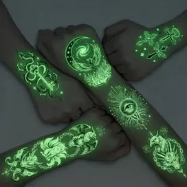 Glow Tattoos with Colorful Imprint - Imprint Now - CA