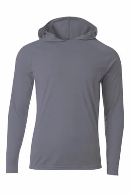 A4 Cooling Performance Long Sleeve Hooded Tee A4N3409 - Imprint Now - CA