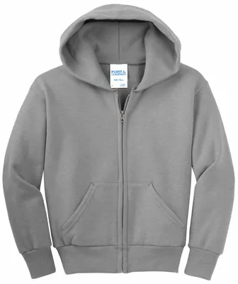 Port & Company - Youth Core Fleece Full-Zip Hooded Sweatshirt. PC90YZH - Imprint Now - CA
