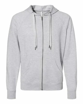 Icon Lightweight Loopback Terry Full-Zip Hooded Sweatshirt - Imprint Now - CA