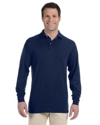 Jerzees Adult SpotShield Long-Sleeve Jersey Polo