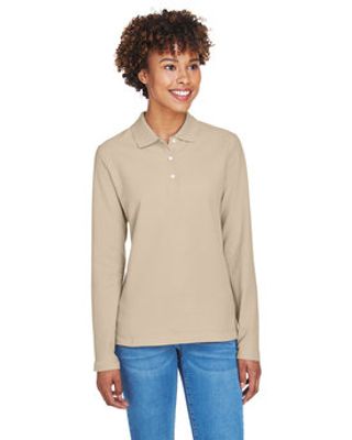 Devon & Jones Ladies' Pima Piqu Long-Sleeve Polo