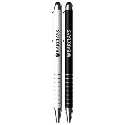 Stripe Grip Stylus Ball Pen - Imprint Now - CA