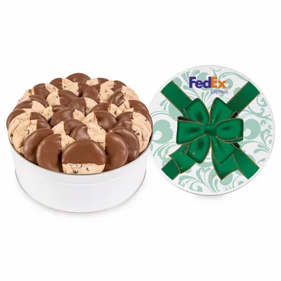 Fresh Beginnings Dipped Chocolate Chip Cookie Tin (Large) - Imprint Now - CA