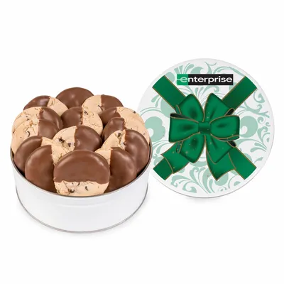 Fresh Beginnings Dipped Chocolate Chip Cookie Tin - Imprint Now - CA