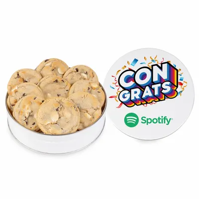 Fresh Beginnings Double Chip Cookie Tin (Small) - Imprint Now - CA