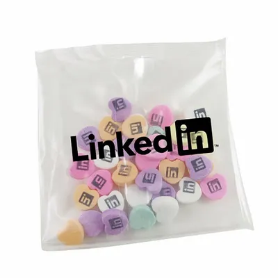2 oz Handfuls - Imprinted Conversation Hearts - Imprint Now - CA