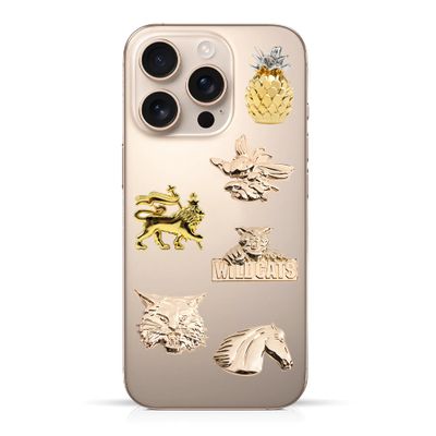 Phone Metal Badge Stickers