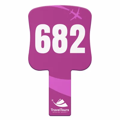 Paddle Shape Auction Paddles - Imprint Now - CA