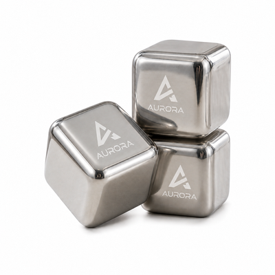 Silver Stainless Steel Ice cubes
