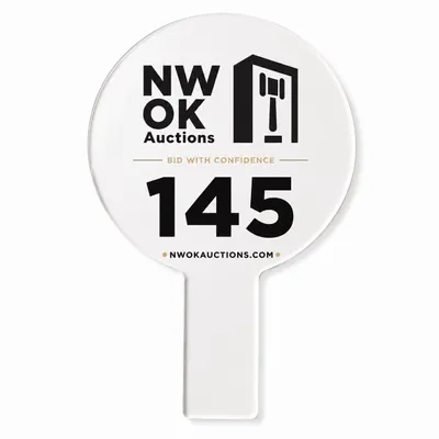 Acrylic Auction Paddles - Imprint Now - CA