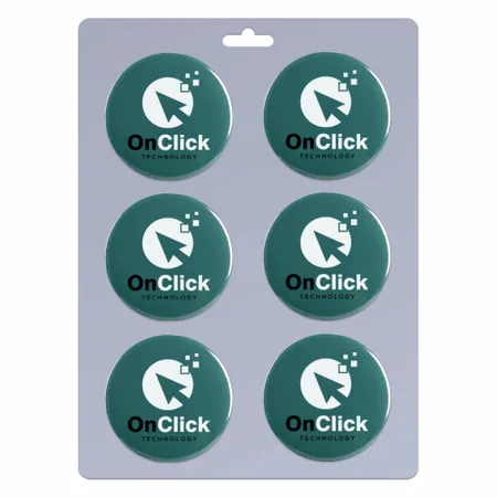 6 pack_Round Lapel Pin 1.00 inch - Imprint Now - CA