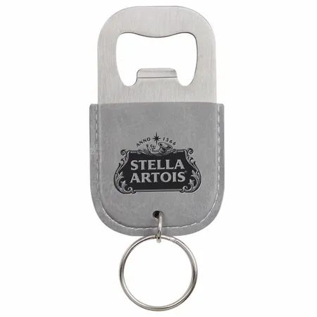 Leather Bottle Opener Keychain