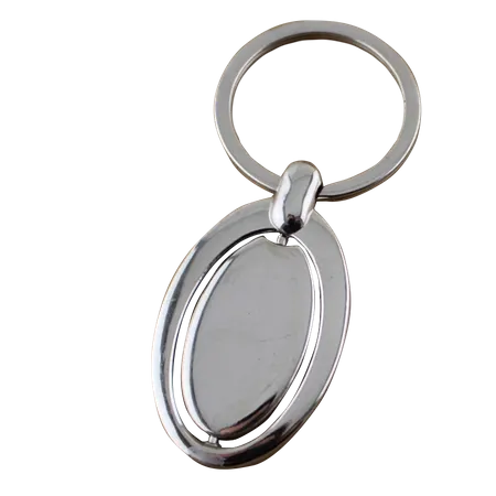 Spinning Oval Metal Keychain - Imprint Now - CA