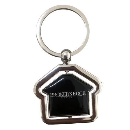 Spinning House Metal Keychain - Imprint Now - CA