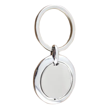 Spinning Circle Metal Keychain - Imprint Now - CA