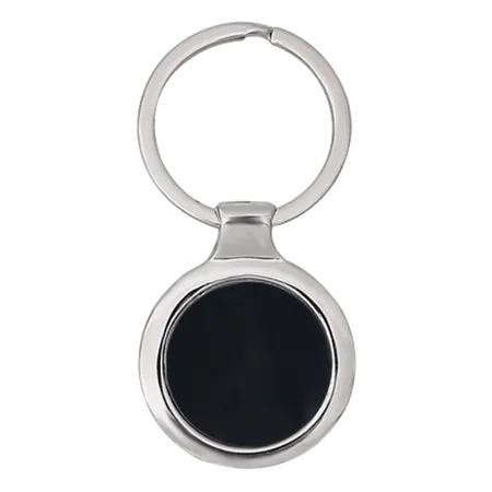 Fashionable Round Metal Keychain - Imprint Now - CA