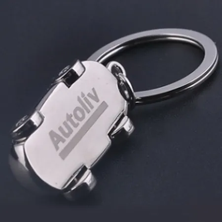 Intricate Car-shaped Metal Keychain - Imprint Now - CA