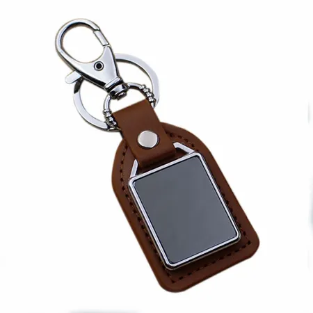Premium Leather & Metal Keychain - Imprint Now - CA