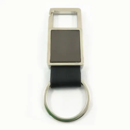 Square Caribiner Metal Keychain - Imprint Now - CA