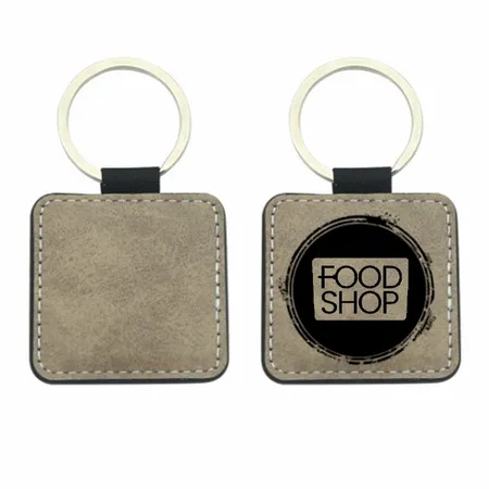 Sublime Square Leather Keychain Sublime Square Leather Keychain - Imprint Now - CA