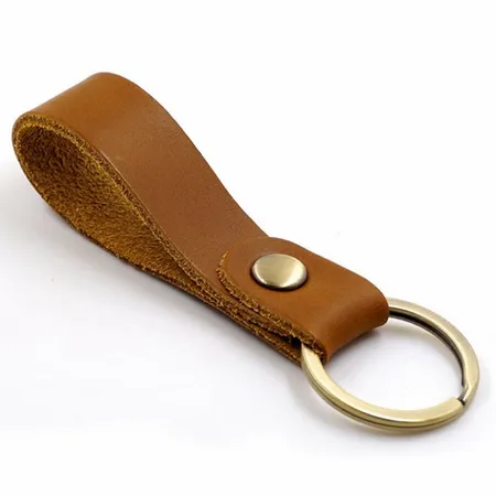 Suave Leather Keychain Suave Leather Keychain - Imprint Now - CA