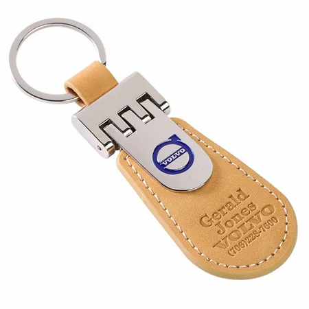 Royalty Tag Leather Keychain Royalty Tag Leather Keychain - Imprint Now - CA