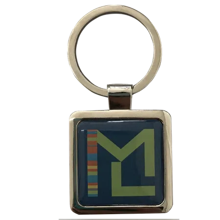 Epoxy Square Metal Keychain - Imprint Now - CA