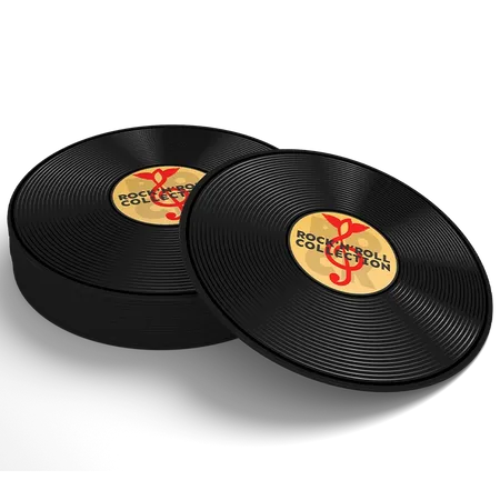 Soft Plastic Record Coaster - Imprint Now - CA