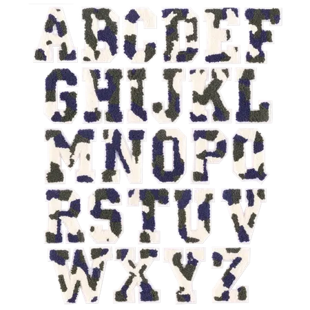 Chenille Camo Letters Patches - Imprint Now - CA