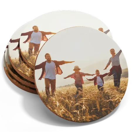 Custom Photo Fiberboard Coasters - Imprint Now - CA