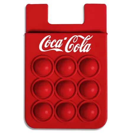 Silicone Push Pop-up Phone Wallet - Imprint Now - CA