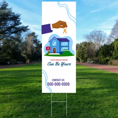 23 cm x 61 cm Yard Sign