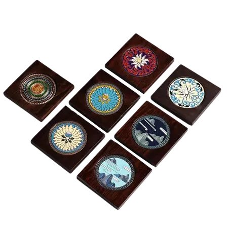 Customised Ebony Alloy Coaster - Imprint Now - CA
