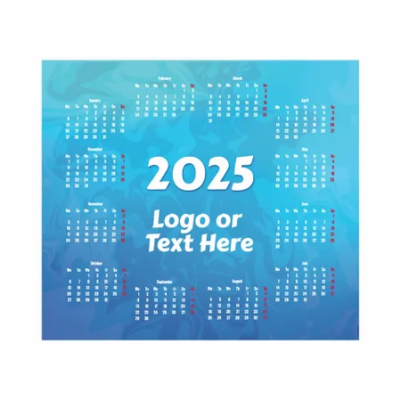 Light Blue Calendar Mouse Pad - Imprint Now - CA