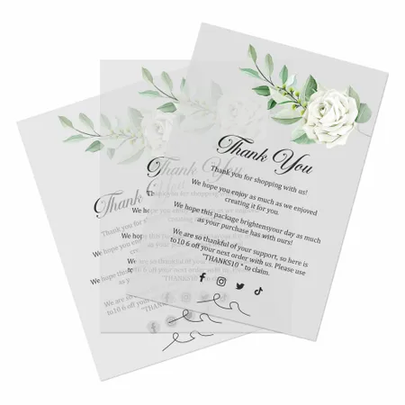 Transparent Cards - Imprint Now - CA