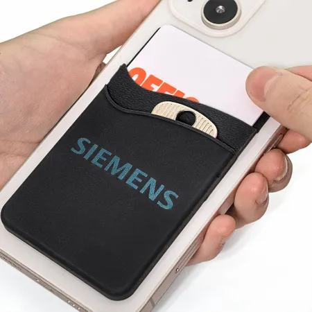 Silicone Phone Wallet Dual Card Holder - Imprint Now - CA
