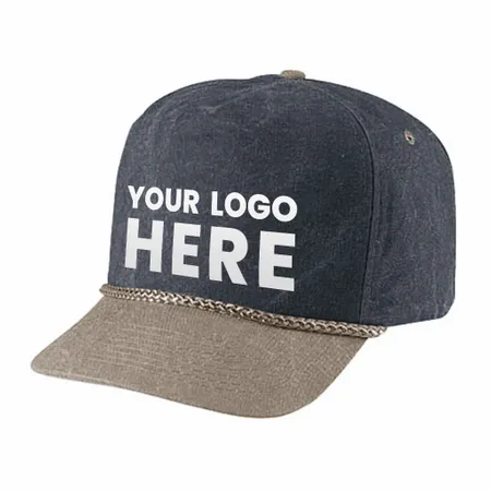Cobra SWT-2 5 Panel Stone Washed Canvas 2-Tone Hat - Imprint Now - CA