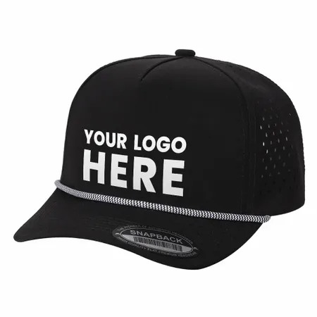 Unbranded 5 Panel Perforated Laser Mesh Rope Hat - Imprint Now - CA