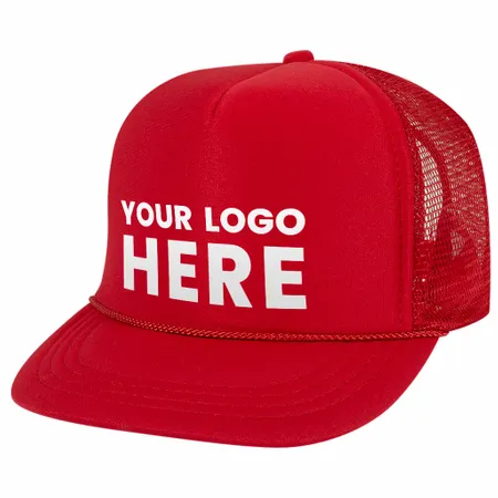 Otto 68-216 Youth Kids 5-Panel High Crown Foam Trucker Hat, Mesh Back - Imprint Now - CA